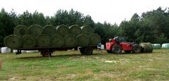 Massey Ferguson 8937 + przyczyna z belami