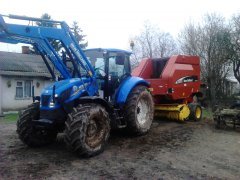 New Holland T5.105 + New Holland BR 750