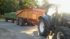 New Holland T6010 + Veenhuis 13t + Pronar T653/2
