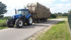 New Holland T6.165 & laweta do bel