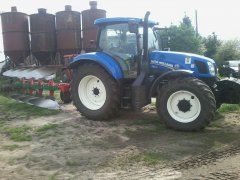 New Holland T6.175 + Unia Vario 4S Long