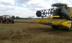 New holland tc 5050 & Zetor 16145  nacieraja na pszenice