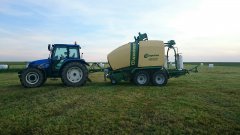 New holland tl 100a+krone comprima cf 155 xc