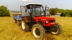 Zetor 6748 i przyczepa pszenicy