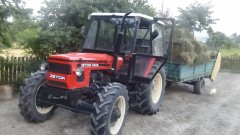 Zetor 6748 i zwożenie siana.