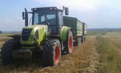 Claas Arion 620 + pronar + zasław