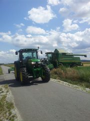 John Deere 6125R + John Deere W540