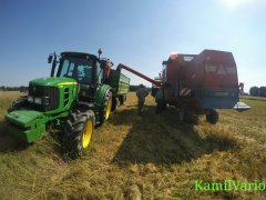 John deere 6130 & Bizon ZO58