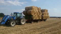 Zestaw do wozenia slomy.