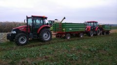 Case Farmall 75A + Pronar 653/2, Zetor Proxima 65 + Pronar 653/1