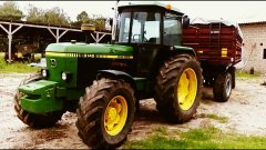 John Deere 3140 i przyczepa HL 8011