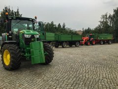 John Deere 6140r i Kubota m7060