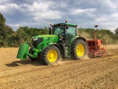 John Deere 6140r i Kuhn logiseme m3000 rzepak