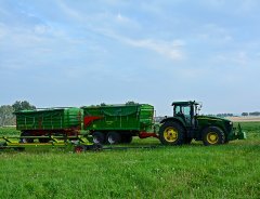 John Deere 7820 + Pronar