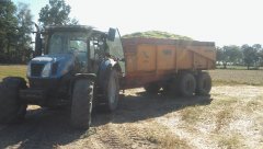 New Holland T6010 + Veenhuis 13t
