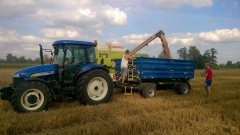 New Holland TD5050 + Claas Dominator 88s Classic + Metal Fach 6t