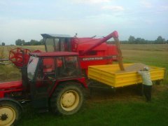 Zetor 5748 przyczepka DEUTZ-FAHR