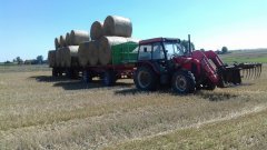 Zetor 7340 i Unia P-10 long oraz laweta do bel