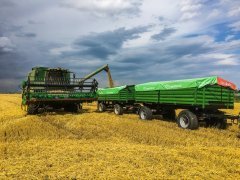 John Deere 1470 i IFA HL 8011 i 6102 - jęczmień ozimy Heidi 10.07.2017