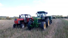 John Deere 3350 + D47 i Zetor 8011 + Metal Fach