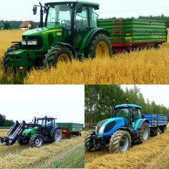 John Deere 5080M & Pronar T653/1 Deutz Fahr Agroplus 100 & Metaltech DB6000 Landini Landpower 135 & Metal Fach T711/2