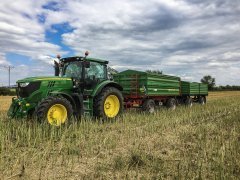 John Deere 6140r i Pronar PT610