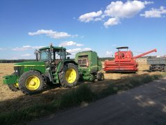 John deere 6610 SE & John deere 582 & Bizon Z056