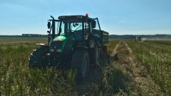 Valtra N82 + Claas Dominator 68