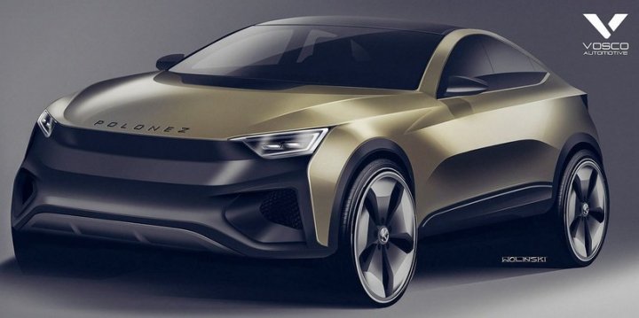 Wizja Poloneza SUV Coupe autorstwa Damiana Wolińskiego z Vosco Automotive /