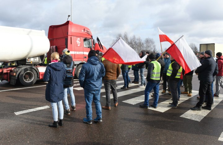 Protest rolników w woj. lubelskim, 2 lutego 2023 roku /Krzysztof Radzki /East News
