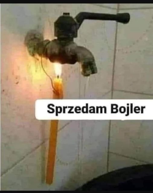 Może być zdjęciem przedstawiającym tekst „Sprzedam Bojler”