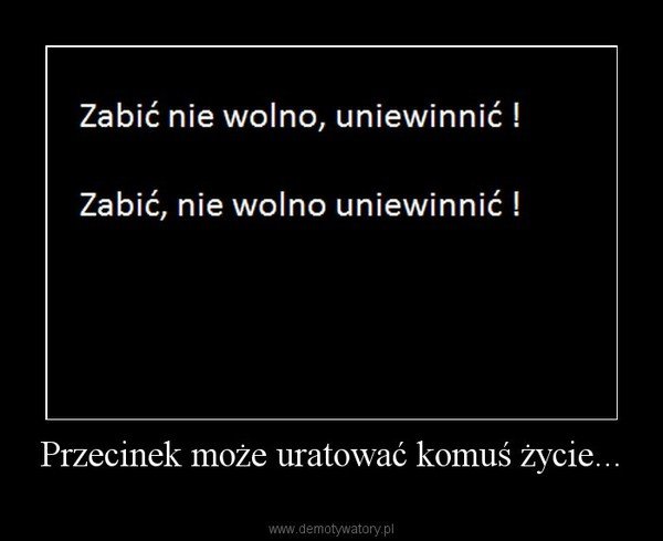 Przecinek ma znaczenie. | Polonistka z pasją