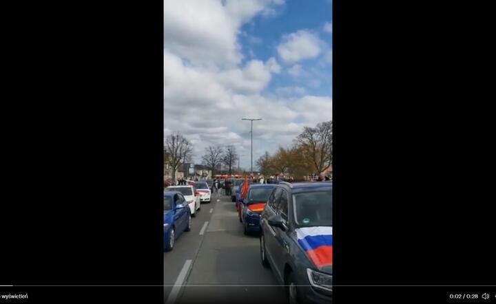 Prorosyjski wiec / autor: Zbigniew Kozłow/Twitter