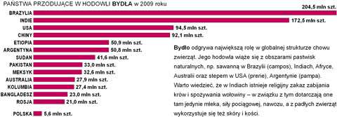 Znalezione obrazy dla zapytania pogłowie bydła na świecie