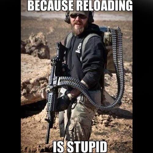 Znalezione obrazy dla zapytania because reloading is stupid