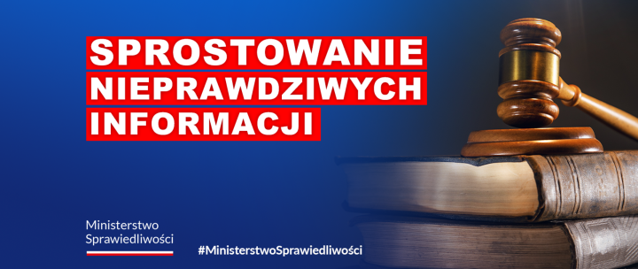 Sprostowanie nieprawdziwych informacji.