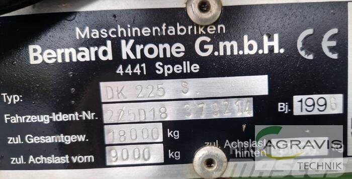 Krone DK 225 S Wywrotki rolnicze
