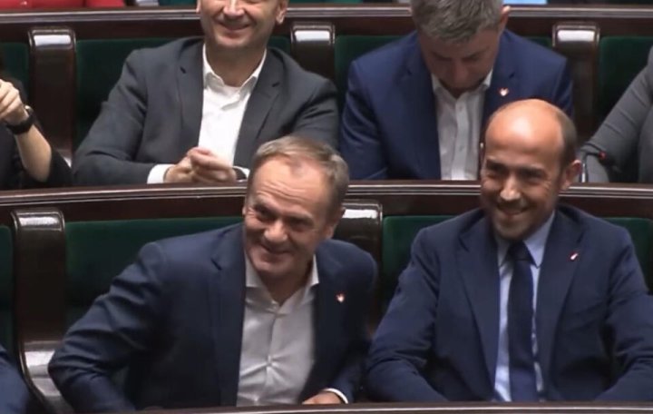 Donald Tusk i Borys Budka / autor: sejm.gov.pl /screenshot