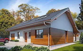 Projekt domu Gaja drewniana (Archetyp)