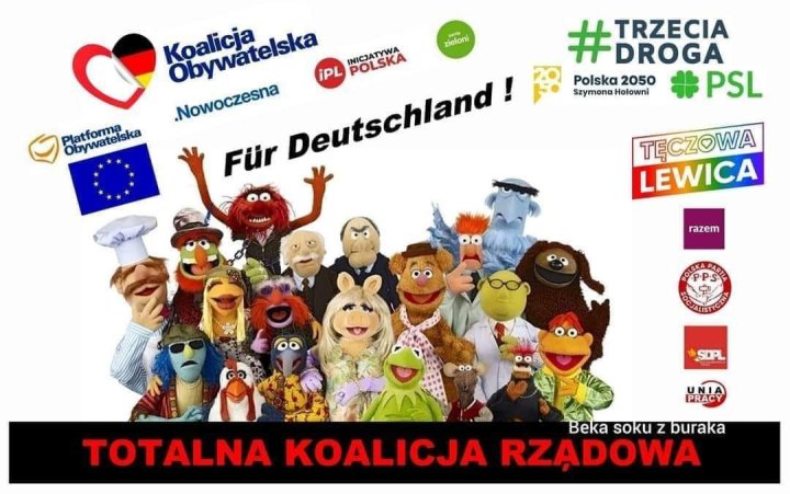 Może być zdjęciem przedstawiającym tekst „Koalicja Obywatelska Obywatelska Deutschland! iPL INICJATYWA INICJATYWA POLSKA zieloni Für .Nowoczesna Platforma Obywatelskd #BRZECIA DROGA TRZECIA Polska 2050 Szymona SzymonaHolowni Polska2050 Holowni PSL TĘCZOWA LEWICA razem PPS SOR UNIA [PRACY Beka soku TOTALNA KOALICJA RZĄDOWA z buraka”