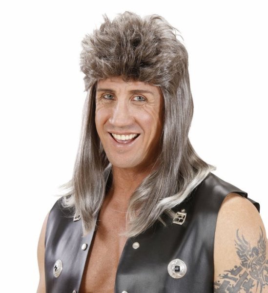 PERUKA ROCK LATA 80 90 BLOND GWIAZDA ROCKA MULLET 6701266287 ...