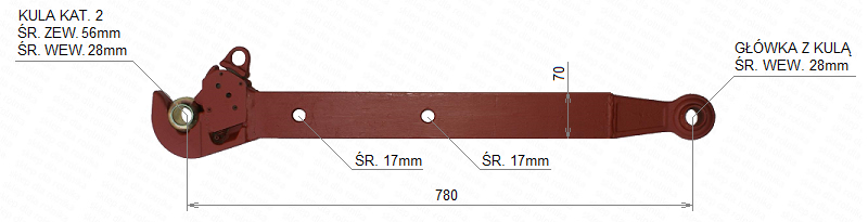 Znalezione obrazy dla zapytania DWA CIĘGŁA BOCZNE CBM KAT 2 BELKI RAMIONA DO URSUSA C-360