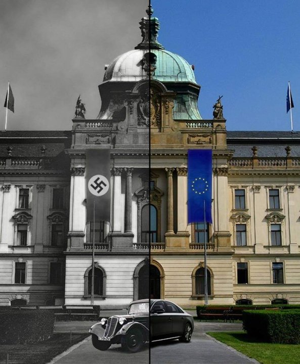 Może być zdjęciem przedstawiającym Brama Brandenburska i tekst