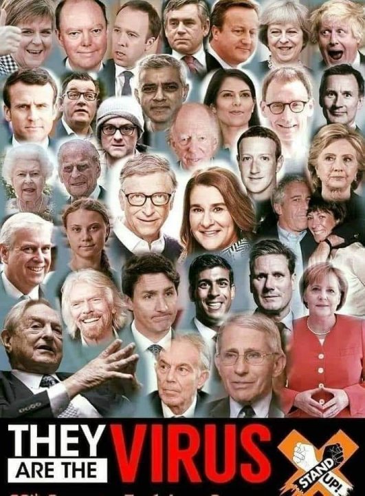 Może być zdjęciem przedstawiającym 19 osób i tekst „THEY VIRUS ARE THE STAND STAND”