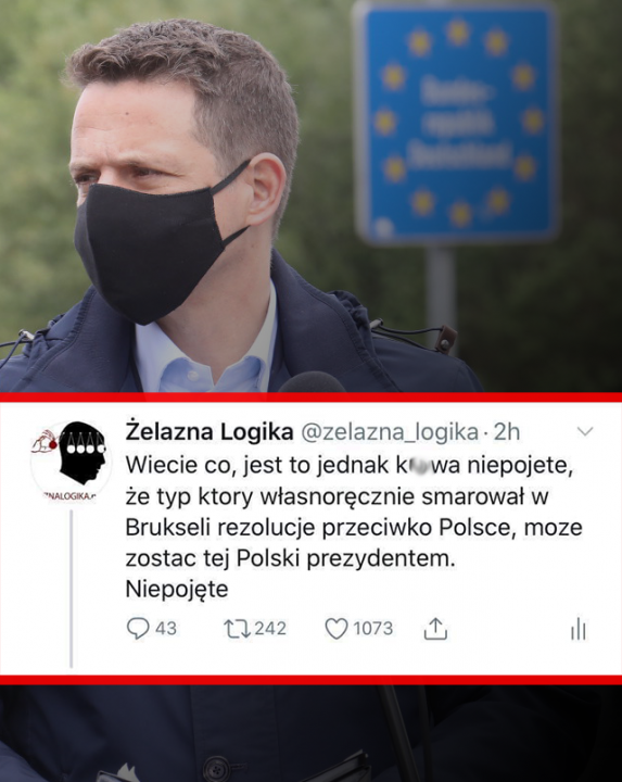 Obraz może zawierać: co najmniej jedna osoba i tekst