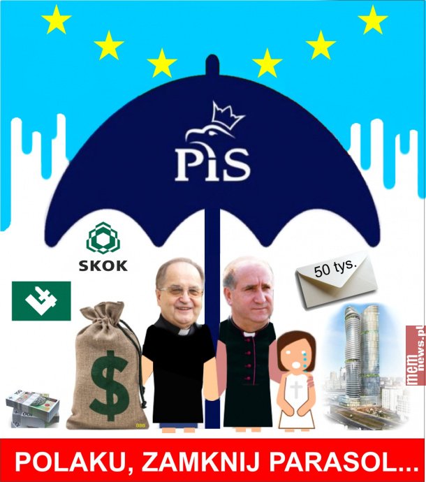 Parasol PiS - http://memnews.pl