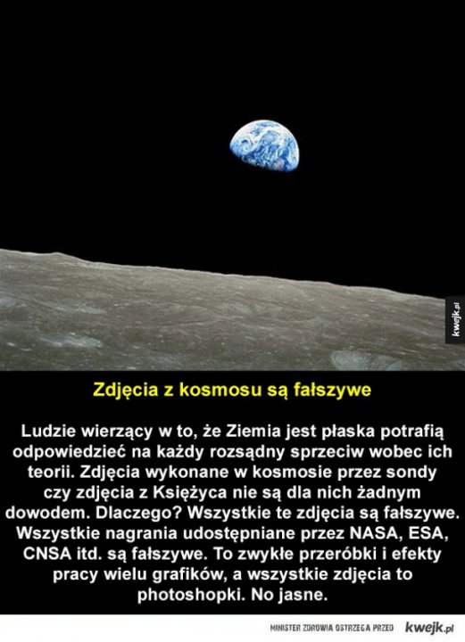 Teorie, które mają dowodzić, że Ziemia jest płaska