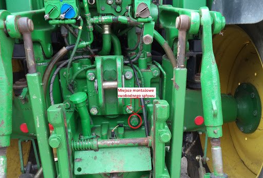 Znalezione obrazy dla zapytania: John deere 7600 wolny splyw oleju