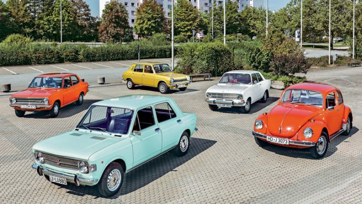Klasyki z lat 70. - Fiat 128 kontra Datsun 1200, Simca 1100 GLX ...