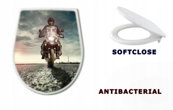 DESKA SEDESOWA WOLNOOPADAJĄCA motocykl przygoda - 12076881241 - oficjalne  archiwum Allegro